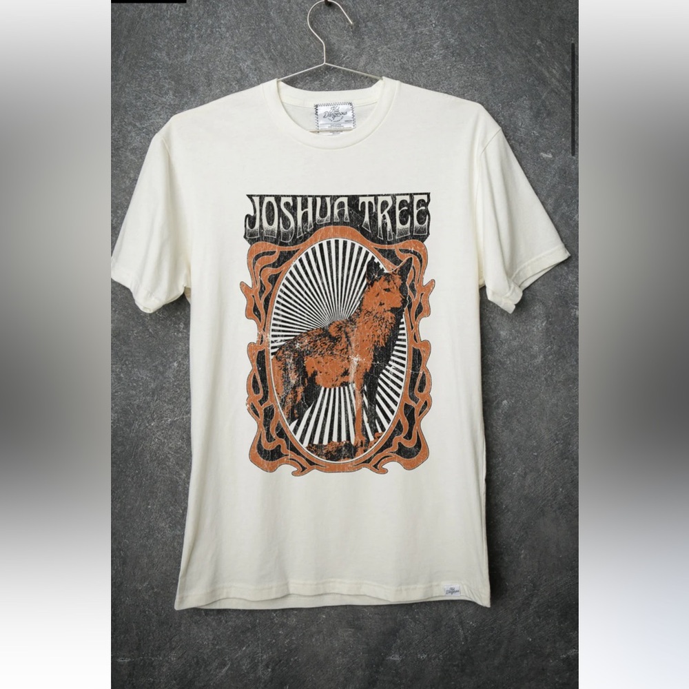 Kid Dangerous - New Men’s T-Shirt - Beige - Size Medium - Joshua Tree - NEW